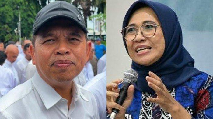 BEDA PENDAPAT - Foto Ketua Komisi X DPR RI Hetifah Syaifudian (kanan) dan Gubernur Jawa Barat Dedi Mulyadi berbeda pendapat tentang study tpur. Dedi melarang study tour, sementara Hetifah tidak mempermasalahkan.
