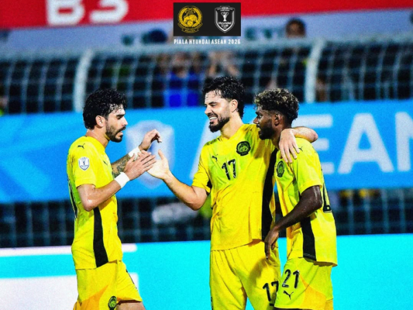 Malaysia vs Laos pada laga Grup B ASEAN Championship 2026.