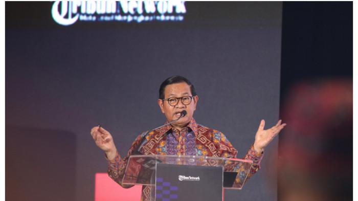 Gubernur DKI Jakarta Pramono Anung saat memberikan sambutan dalam acara Cita Loka Fest 2026 yang digelar di Hotel Aryaduta, Menteng, Jakarta Pusat, Rabu (24/6/2026).