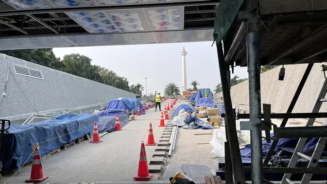 Menelusuri Stasiun MRT Monas pada Rabu (22/7/2026). (Liputan6.com/Winda Nelfira). Menelusuri Stasiun MRT Monas pada Rabu (22/7/2026). (Liputan6.com/Winda Nelfira).