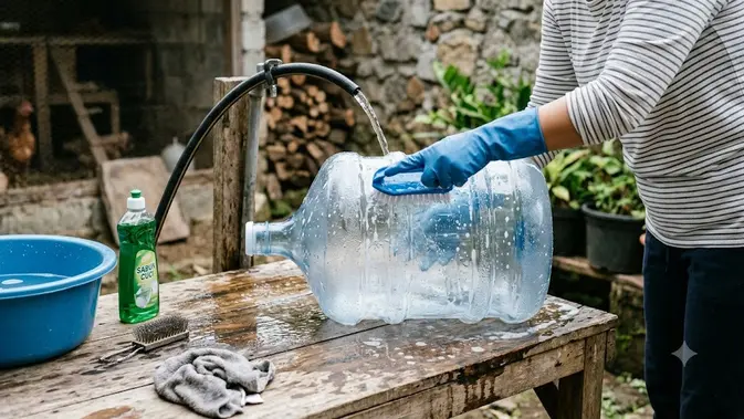 Cara Membuat Alat Penyiram Tanaman Otomatis dari Galon Bekas/AI Generated