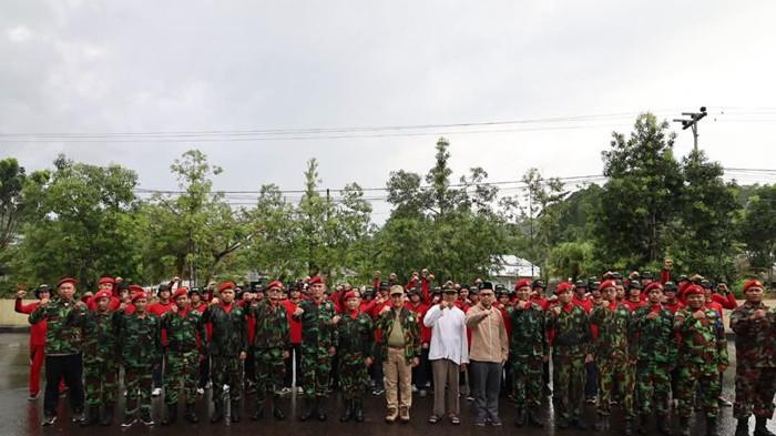 Khairul, menjadi pembina apel pada kegiatan apel pembaretan Kokam