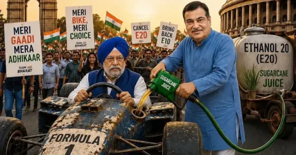 team bharat gaadi march gandhi march e20 petrol protest featured.jpg