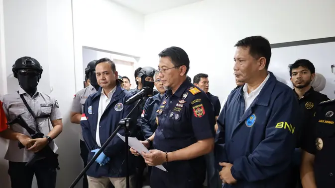 Badan Narkotika Nasional (BNN) bersama Direktorat Bea dan Cukai membongkar jaringan penyelundupan narkoba berupa cartridge vape berisi cairan etomidate dari Malaysia melalui jalur laut di Kota Batam, Kepulauan Riau (Istimewa)