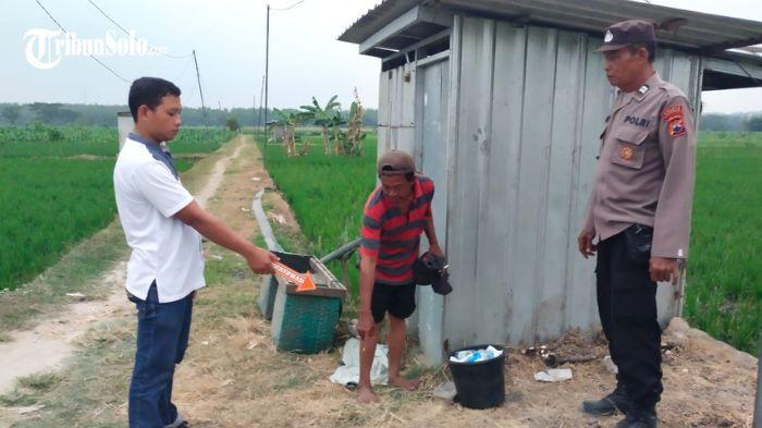 PENCURIAN MOTOR - Lokasi pencurian motor di Dukuh Doyong, Desa Doyong, Kecamatan Miri, Kabupaten Sragen, Jumat (31/7/2026) sekitar pukul 09.00 WIB. Residivis asal Ceper, Klaten, mencuri motor Honda Supra X 125 milik petani di area persawahan