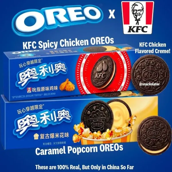 Nyeleneh! Oreo dan KFC Bikin Biskuit Rasa Ayam Goreng
