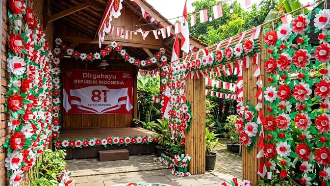 Ide Dekorasi 17 Agustus dari Barang Bekas (AI Generated)