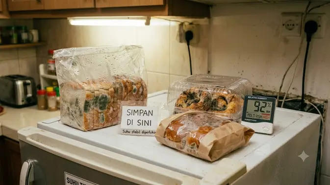 Roti dan Makanan Panggang. (AI Generated)