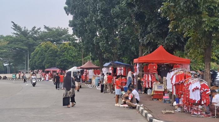 PIALA AFF 2026 - Suasana Stadion Pakansari, Cibinong, Kabupaten Bogor jelang duel Timnas Indonesia vs Vietnam dalam laga grup A Piala AFF 2026 atau Asean Championship 2026, Senin (3/8/2026) sore.