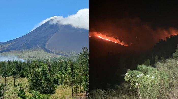 KARHUTLA MITRA - Kebakaran hutan di area Gunung Soputan, Kecamatan Silian Raya, Kabupaten Minahasa Tenggara, Sulawesi Utara (Sulut), masih belum bisa dipadamkan hingga Minggu (2/8/2026) malam. Sejak Minggu siang api sudah mulai terlihat dan petugas memulai upaya pemadaman api.Terinformasi, ada pendaki yang terisolasi di Pos 2, wilayah pendakian Gunung Soputan.