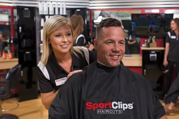 Sport Clips offers an online check-in system, enabling customers to reserve appointments and monitor wait times directly from their smartphones. Photo courtesy of the barbershop