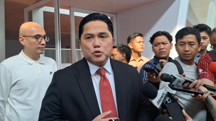 UNGKAP EVENT ANYAR -  Ketua Umum PSSI Erick Thohir saat membeberkan agenda FIFA yang sedang mengembangkan turnamen baru bertajuk FIFA ASEAN sebagai bagian dari upaya meningkatkan kualitas kompetisi sepakbola di kawasan Asia. SUGBK, Senayan, Jakarta, Selasa (28/6/2026). Tribunnews/Abdul Majid