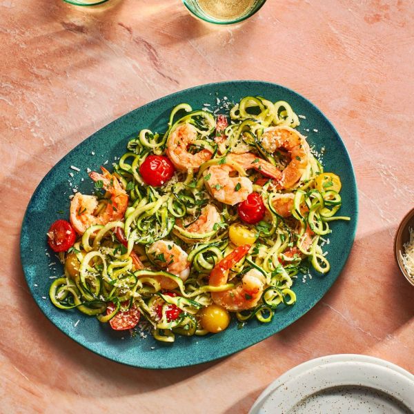 Easy Shrimp Scampi with Zucchini Noodles Credit: Diana Chistruga