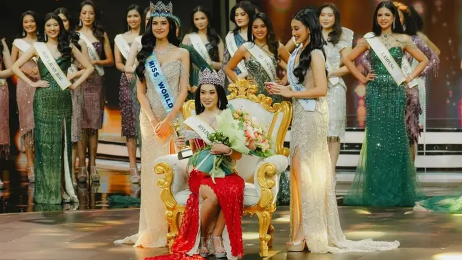 Audrey Bianca jadi pemenang Miss Indonesia 2025. (dok. Instagram @ubs.gold/https://www.instagram.com/p/DL5IovEyh2z/)