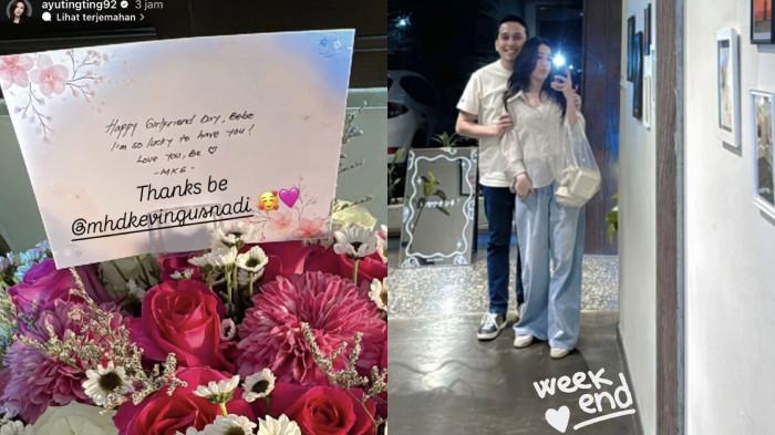 MOMEN ROMANTIS - Penyanyi dangdut Ayu Ting Ting kencan bareng politisi Muhammad Kevin Gusnadi, dicapture Minggu (2/8/2026). Kevin akui beruntung pacari putri Umi Kalsum itu.