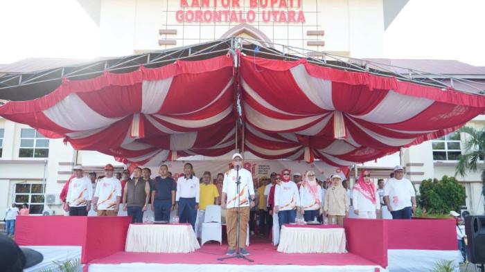 Bupati Gorontalo Utara Thariq Modanggu mencanangkan dddddwdweddfdaddd