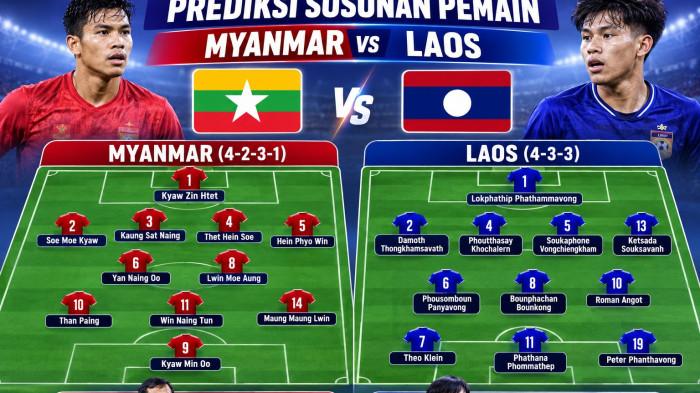 MYANMAR VS LAOS -- Link Live Streaming Myanmar Vs Laos Piala AFF 2026 Jam 17.00 Ini, H2H dan Prediksi Skor.