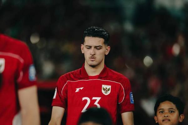Justin Hubner before a game for the Indonesia national team. Photo by Instagram/@justinhubner5
