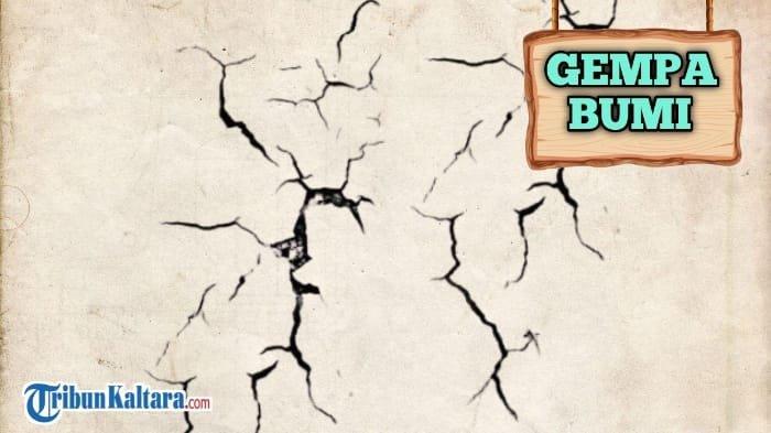 Ilustrasi gempa bumi.