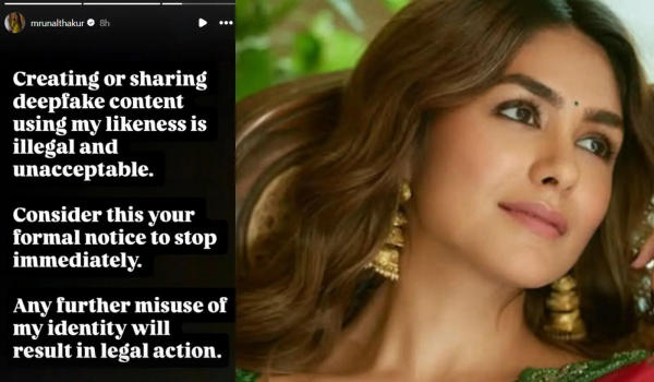 Mrunal Thakur calls out AI Misuse