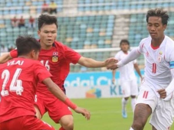 Suasana pertandingan Myanmar Vs Laos dalam laga ketiga grup B ASEAN Championship 2026, di Stadion Thuwunna, Yangon, Selasa (4/8/2026).