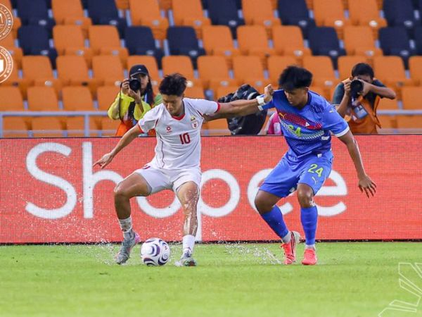 Suasana pertandingan antara Filipina Vs Myanmar dalam laga perdana Grup B ASEAN Championship 2026, di New Clark City Athletics Stadium, Selasa (28/7/2026).