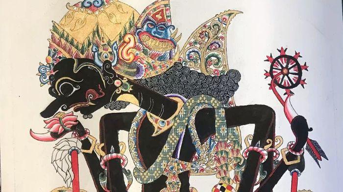 BIMA- Ilustrasi tokoh pewayangan Bima dalam kesenian Jawa.