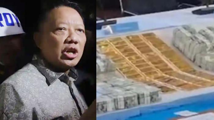 MISTERIUS - Febrie Adriansyah bicara soal  74 kg emas batangan dan uang tunai 4.767.300 dolar Amerika Serikat, 14.083.800 dolar Singapura, dan Rp 100 juta (senilai Rp 476 miliar) yang ditemukan di rumahnya.