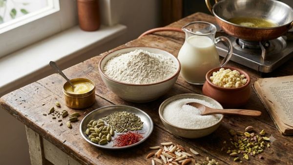 Ingredients required to make Malpua Ingredients required to make Malpua