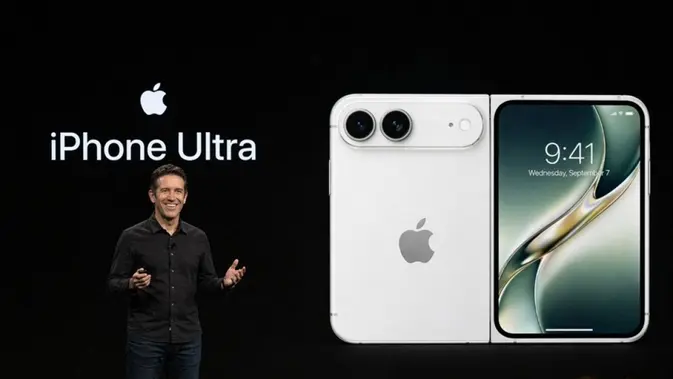 Ilustrasi iPhone Ultra. Credit: X/Ice Universe