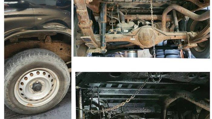 ANTI KEROPOS - Keropos retak retak kecil atau keropos rambut di kolong mobil berpotensi bocor saat menerabas genangan air dengan proteksi bahan anti karat selain melapisi bagian luar mobil juga menutup retak retak kecil ini.