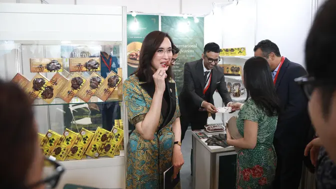 Menteri Pariwisata (Menpar) Widiyanti Putri Wardhana menghadiri Food & Hospitality Indonesia (FHI) 2026. (dok. FHI)