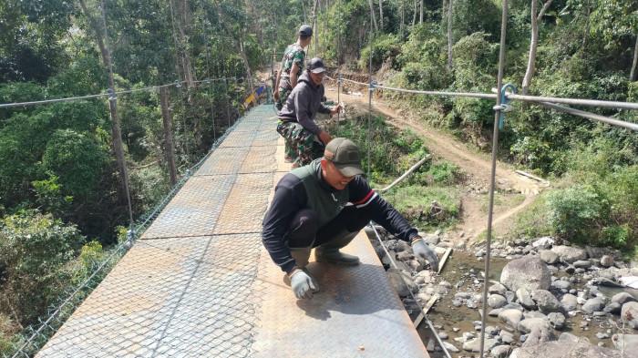 2026-08-05- Potret Satgas TMMD 129 mempercepat penyelesaian pembangunan jembatan 3