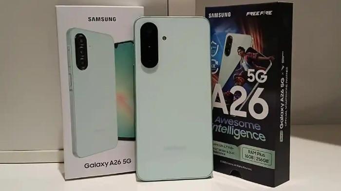 HARGA HP TERBARU - Inilah wujud Samsung Galaxy A26 5G yang makin canggih dengan Circle to Search dan bodi tahan air. Dengan harga mulai 3 jutaan, apakah ini HP paling worth it di 2026?