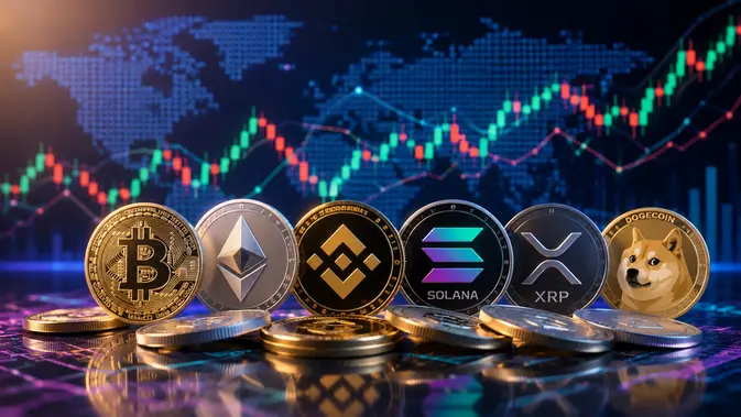 Harga kripto. (Ilustrasi by AI)
