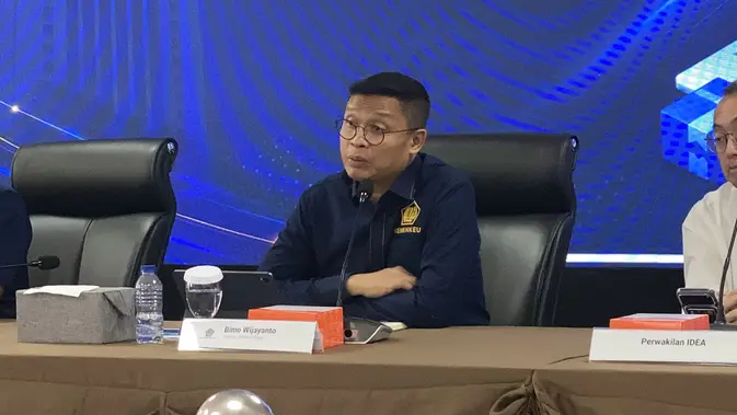 Direktur Jenderal Pajak Kementerian Keuangan Bimo Wijayanto di Kantor Pusat Dirjen Pajak, Rabu, (1/7/2026). (Foto: Liputan6.com/Immanuel Christian)