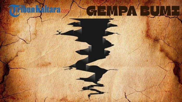 Ilustrasi gempa bumi.