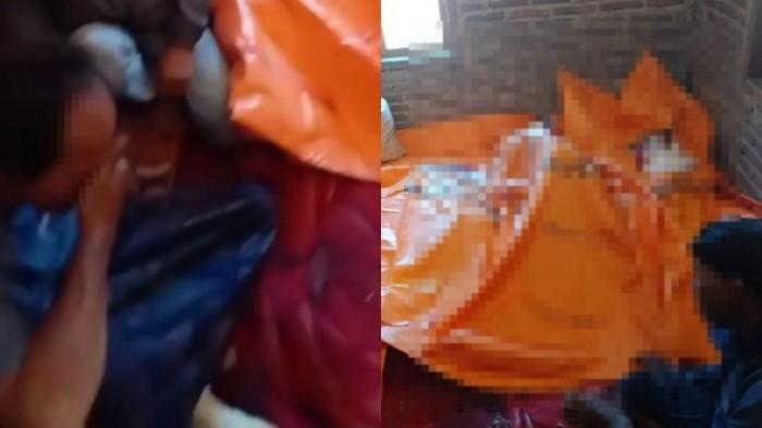 Suami sekaligus ayah meratapi jasad istri dan 4 anaknya yang tewas terbakar di Bombana