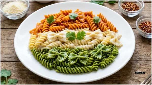 Tricolour Pasta