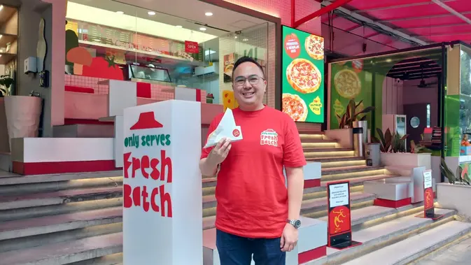 Fresh Batch di Blok M mendapat sambutan positif sejak dibuka dua bulan lalu. Di balik antusiasme tersebut, restoran ini menjadi ruang bagi Pizza Hut Indonesia untuk belajar langsung dari konsumen, Jakarta Pusat, Kamis (6/8/2026)  (Liputan6.com/Nurri Indah)
