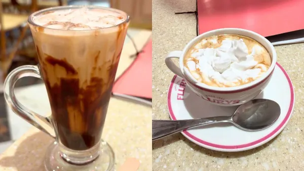 Iced Chocolate and Flurys Viennese Coffee