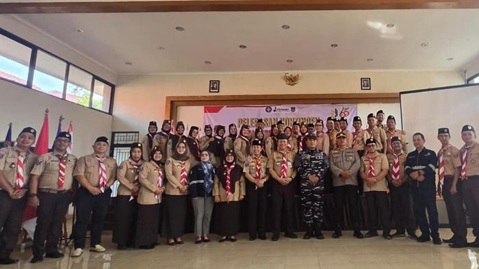 Pelepasan Kontingen Jambore Nasional XII Babel di Aula Kwartir Daerah Gerakan Pramuka Babel, Kamis (6/8/2026),