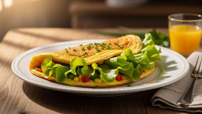 Resep Telur Dadar Selada (AI Generated)