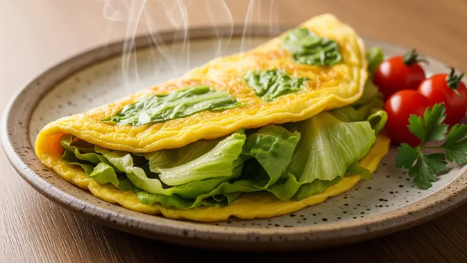 Resep Telur Dadar Selada (AI Generated)