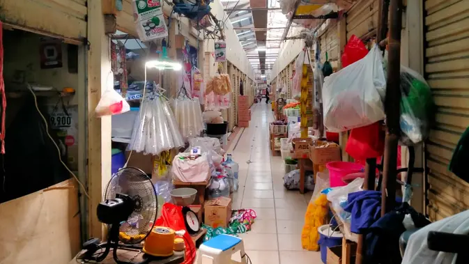 Pasar Gondangdia pada pantauan harga pangan, Jumat pagi (7/8/2026). (Liputan6.com/Cahya Alena Fauza).