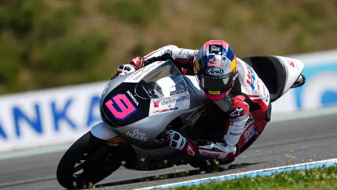 Veda Ega Pratama memulai Moto3 Belanda 2026 dengan posisi tak meyakinkan saat latihan bebas pertama (FP1). (Dok. Honda Team Asia)
