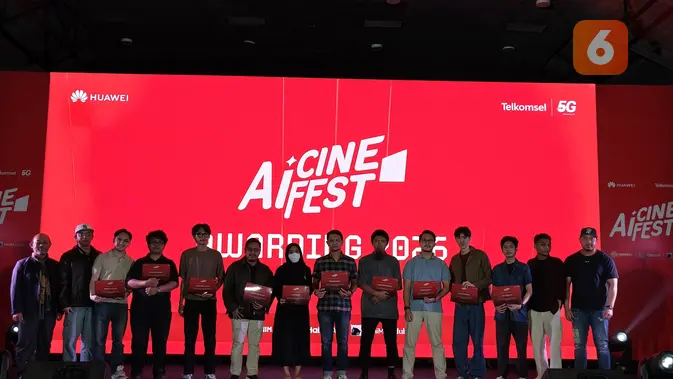 10 karya terbaik terpilih untuk ditampilkan dalam AI Cinefest Exhibition. Liputan6.com/Iskandar