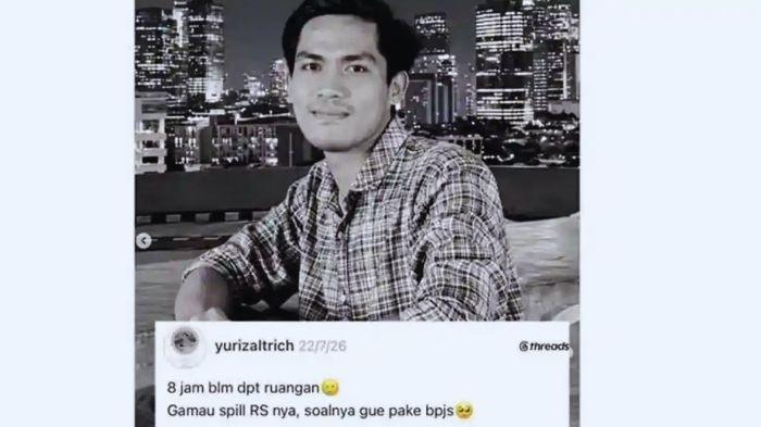 PASIEN BPJS VIRAL - Sosok Yusizal Tri Chaerawan pasien BPJS yang meninggal karena drop dinyinyiri oknum nakes. Postingan dia terkait pelayanan di rumah sakit viral
