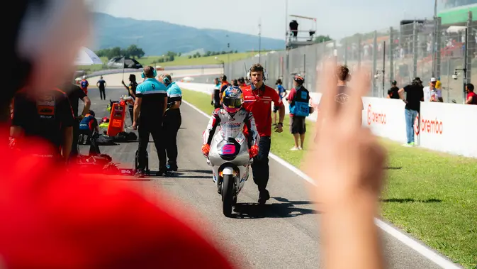 Veda Ega Pratama akan mengarungi Moto3 Hungaria 2026 akhir pekan ini. (Dok. Honda Team Asia)