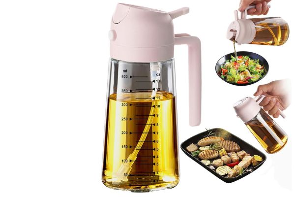 470Ml Glass Olive Oil Sprayer Credit: Amazon